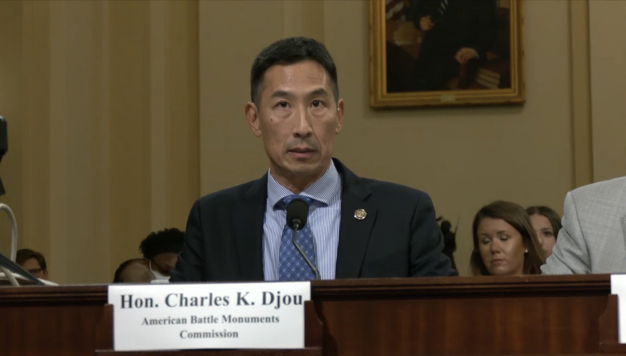 ABMC Secretary Charles K. Djou testifies on Flowers for Fallen Heroes Act