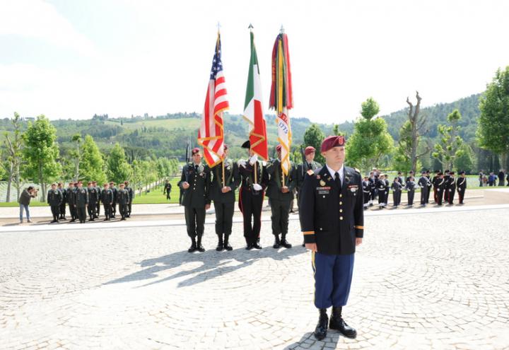 Participants in the 2012 Memorial Day ceremony at Florence American Cemetery.