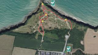 Pointe du Hoc preservation work map