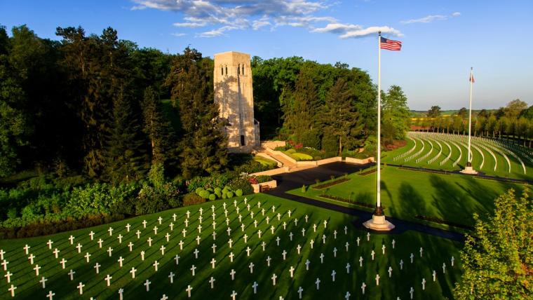 Picture of Aisne-Marne American Cemetery. Credits: Warrick Page/ American Battle Monuments Commission